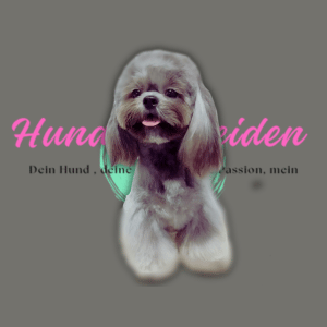schön gestylter Hund