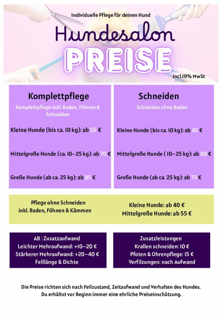 Hundesalon Preise 1 Pdf 724x1024